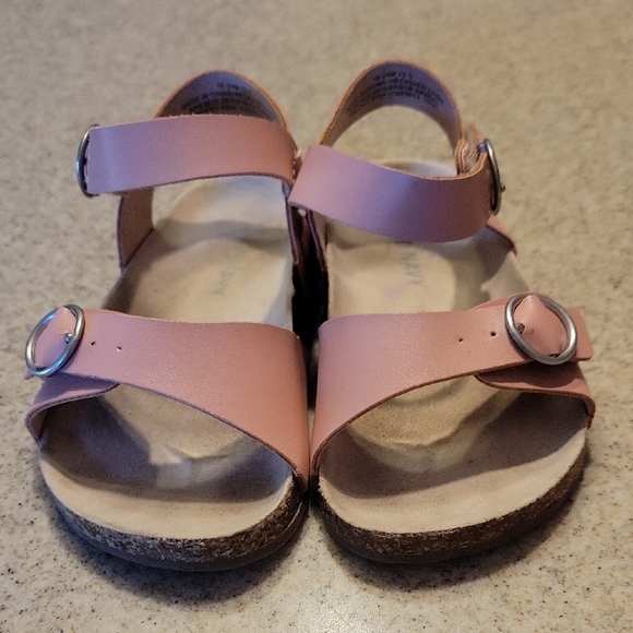 Old Navy Pink Sandals with Velco Buckle Straps Size 5 - Picture 1 of 5